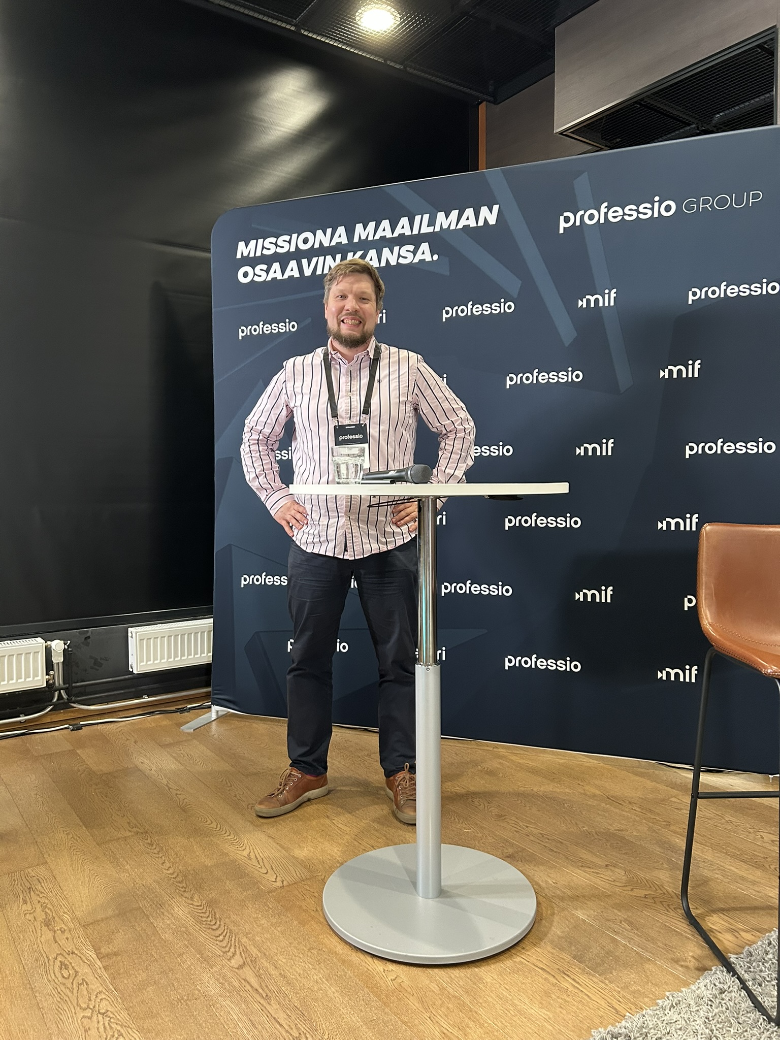 Pekka Pönkänen talking in the event \"Testaus ja AI 2026\" Pekka Pönkänen talking in the event "Testaus ja AI 2026"